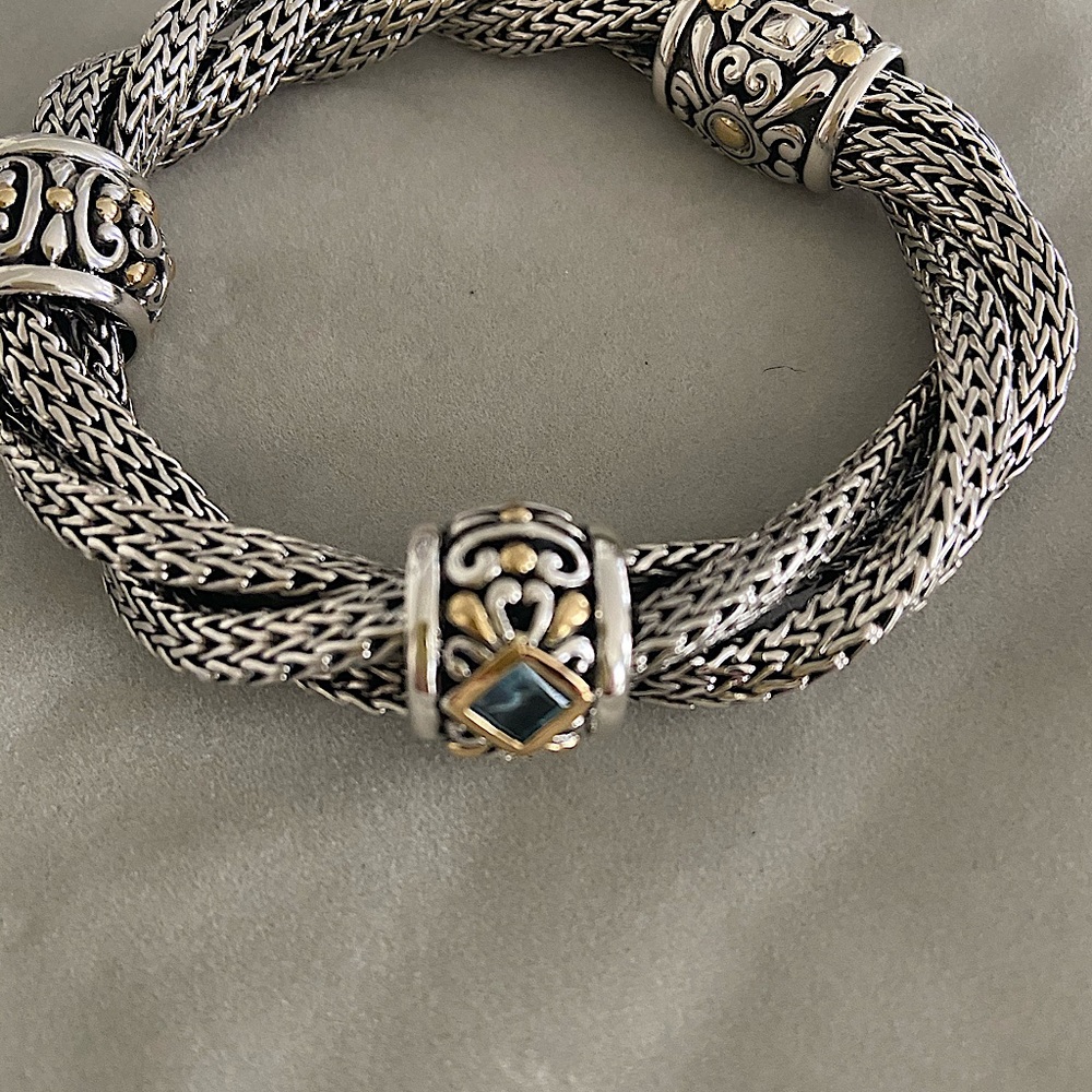 COPY - Rare John Hardy Silver and 18k Gold bracel…